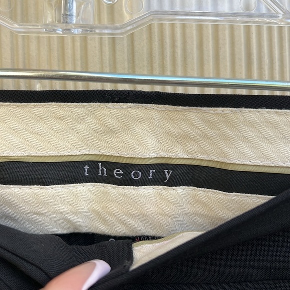THEORY Traceable Wool Slim Straight-Leg Trousers Size 6 - Picture 8 of 12